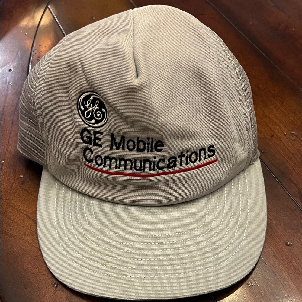 Vintage GE Mobile Communications Baseball Cap - VG Condition